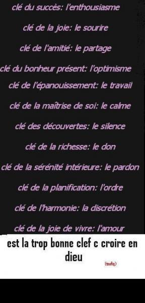 12 cléfs de la vie